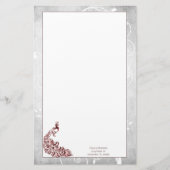 Red Peacock Stationery Briefpapier (Voorkant)
