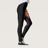 Red Pearl Chinese Dragon Leggings (Rechts)