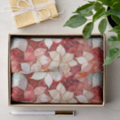 Red Pearl Peach Floral Tissuepapier (Geschenk)