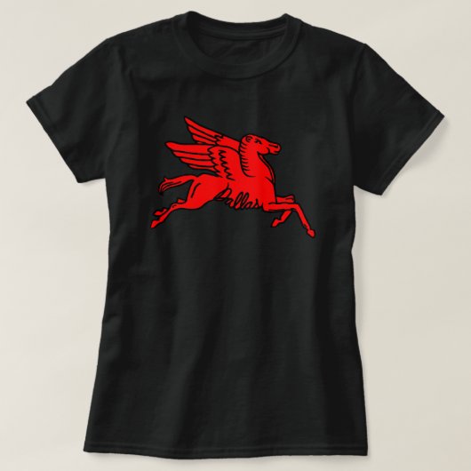 Red Pegasus Dallas Texas T-shirt (Design voorkant)