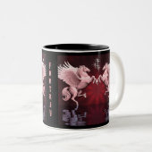 Red Pegasus Réflexions Café Mug (Devant droit)