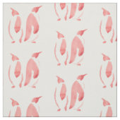 Red Penguin Fabric Stof (Swatch)
