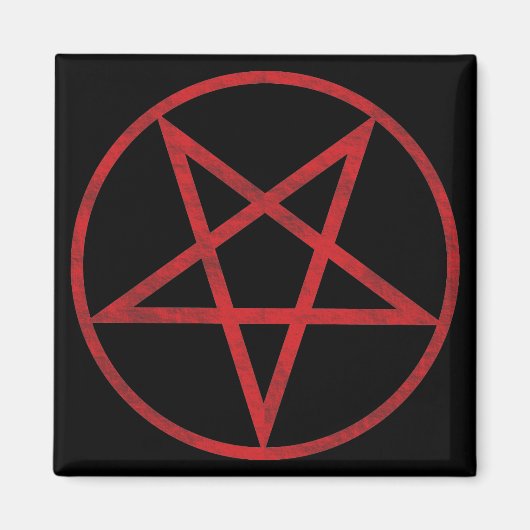 Red Pentagram Magneet (Voorkant)