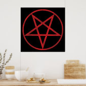 Red Pentagram Poster (Keuken)