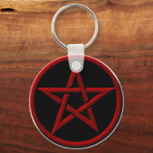 Red Pentagram Sleutelhanger (Voorkant)
