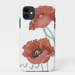 Red Peonies iPhone 5 Coque