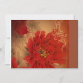 Red Peony Double Happiness Chinese bruiloft Kaart (Achterkant)