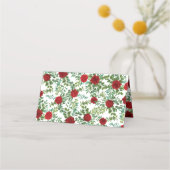 Red Peony en Roos Floral Wedding (Achterkant)