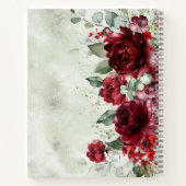 Red Peony Epiphany-laptop Notitieboek (Achterkant)