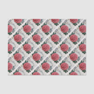 Red Peony Map Tissuepapier