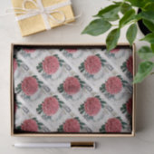 Red Peony Map Tissuepapier (Geschenk)