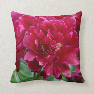 Red Peony Pillow Kussen