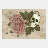 Red Peony Steampunk Inpakpapier Vel (Voorkant)