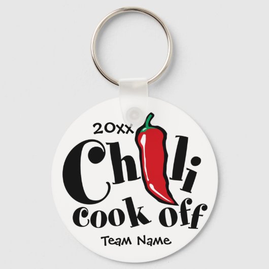 Red Pepper Chili Cook Off Contest Sleutelhanger (Voorkant)