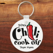 Red Pepper Chili Cook Off Contest Sleutelhanger (Voorkant)