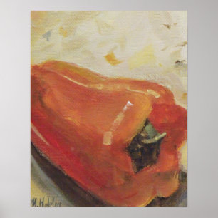 Red Pepper Chili Kitchen Recipe Poster