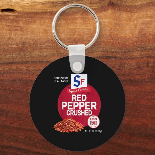 Red Pepper Crushed Sce Group Family Matching Hallo Sleutelhanger (Voorkant)