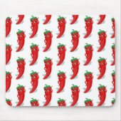 Red Pepper Diva Cartoon Pattern Muismat (Voorkant)