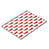 Red Pepper Diva Cartoon Pattern Notitieboek (Linkerzijde)