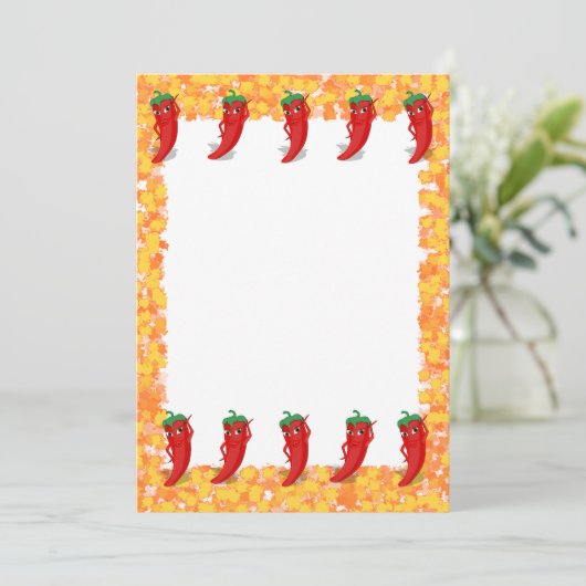 Red Pepper Diva Dessin Invitation (Debout devant)