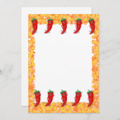 Red Pepper Diva Dessin Invitation (Devant / Derrière)