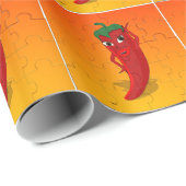 Red Pepper Diva Jigzaag Puzzle Cadeaupapier (Rol Hoek)