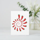 Red Pepper Diva Spiral Briefkaart (Staand voorkant)