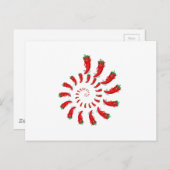 Red Pepper Diva Spiral Briefkaart (Voorkant / Achterkant)