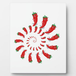 Red Pepper Diva Spiral Fotoplaat