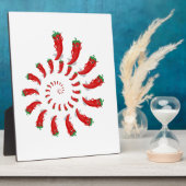 Red Pepper Diva Spiral Fotoplaat (Zijkant)