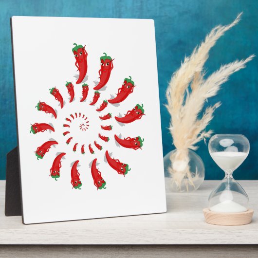 Red Pepper Diva Spiral Fotoplaat (Zijkant)