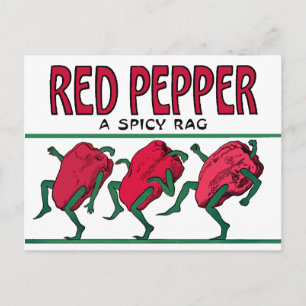 Red Pepper Rag Briefkaart