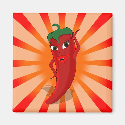 Red Pepper Superstar Magneet (Voorkant)