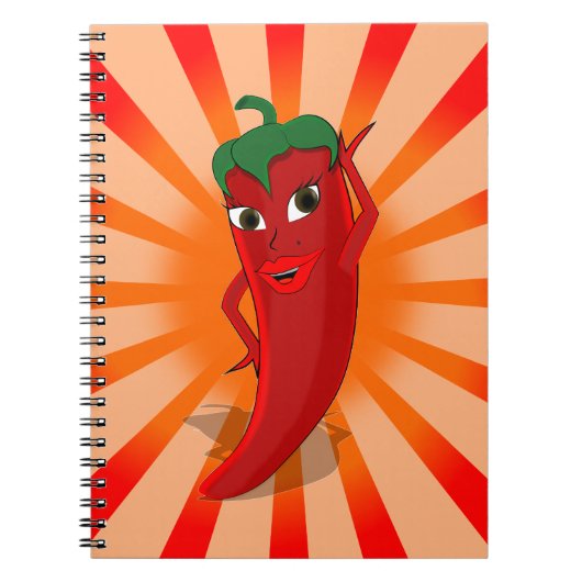 Red Pepper Superstar Notitieboek (Voorkant)