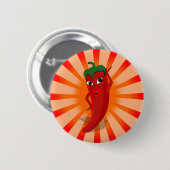 Red Pepper Superstar Ronde Button 5,7 Cm (Voorkant /achterkant)