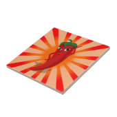Red Pepper Superstar Tegeltje (Zijkant)