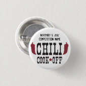 Red Peppers Chili Cook Off Contest Ronde Button 3,2 Cm (Voorkant /achterkant)