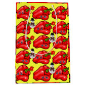 Red Peppers, Snowman-kerstcadeaus Medium Cadeauzakje (Voorkant)