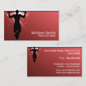 Red Personal Trainer Visitekaartje (Voorkant / Achterkant)