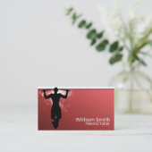 Red Personal Trainer Visitekaartje (Staand voorkant)