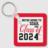 Red Personalized High School Class of 202 Sleutelh Sleutelhanger (Voorkant)