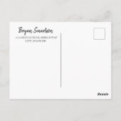 Red Personalized Photo Graduation Party Briefkaart (Achterkant)
