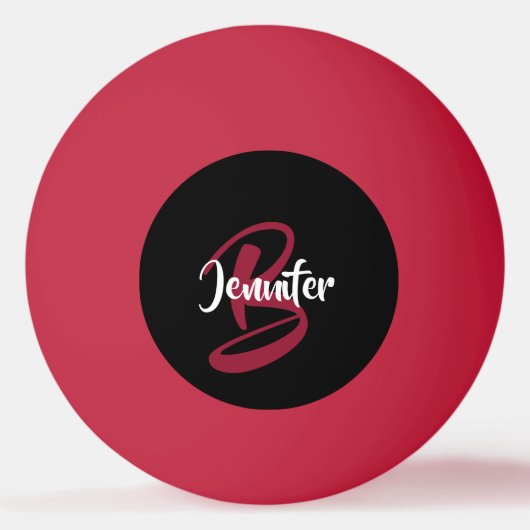 Red Personalized Pingpongballen (Voorkant)