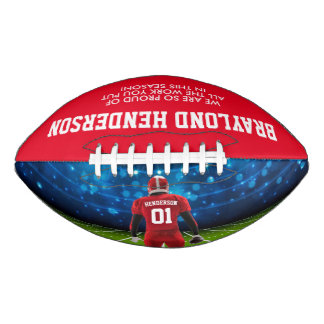 Red Personalized Player Football