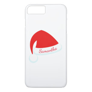 Red Personalized Santa Hat iPhone 7 iPhone 8 Plus / 7 Plus Hoesje