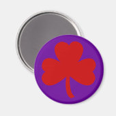 Red Pet Shamrock Magneet (Voorkant / Achterkant)