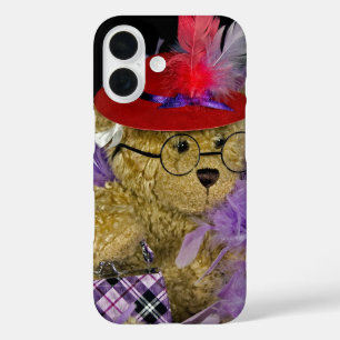 Red Pet Teddy Bear iPhone 16 Hoesje