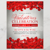 Red Petals & Roses Valentine's Day Event  Flyer (Voorkant)