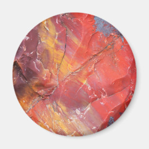 Red Petrified wood detail, Arizona Magneet