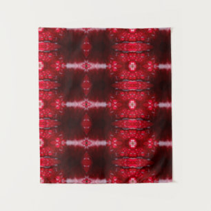 Red Petunia Ikat Wandkleed
